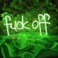 Fuck Off Edgy Text Neon Sign