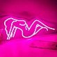 Sexy Female Body Lines Alluring Neon Sign