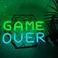 GAME OVER Retro Gaming Room Neon Sign