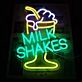 Customize Milk Shakes Ice Cream Refreshing Neon Sign