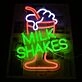 Customize Milk Shakes Ice Cream Refreshing Neon Sign
