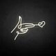'Send heart' neon sign