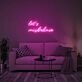 Fun Let Us Misbehave Neon Sign for Playful Spaces