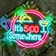 Its 5 Oclock Somewhere Beer Bar Neon Sign for Bars and Pubs