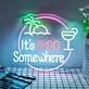 Its 5 Oclock Somewhere Beer Bar Neon Sign for Bars and Pubs