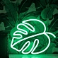 Monstera Leaf Neon Sign for Tropical and Plant Lovers