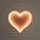 Ombre Blush Heart Neon Sign for Romantic and Loving Spaces