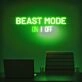 Beast Mode Activated Neon Sign for Gyms and Motivational Spaces