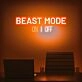 Beast Mode Activated Neon Sign for Gyms and Motivational Spaces