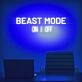 Beast Mode Activated Neon Sign for Gyms and Motivational Spaces