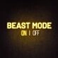 Beast Mode Activated Neon Sign for Gyms and Motivational Spaces