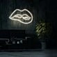 Irresistible Lips Neon Sign for Bold and Playful Spaces