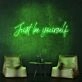 Just Be Yourself Neon Sign for Inspirational and Motivational Spaces