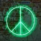 Peace Neon Sign for Positive and Peaceful Decor