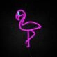 Flamingo 2 Neon Sign for Tropical and Fun Decor