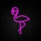 Flamingo 2 Neon Sign for Tropical and Fun Decor