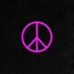 Peace Sign Neon Sign for Positive and Peaceful Spaces