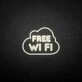 FREE WIFI' neon sign