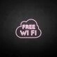 FREE WIFI' neon sign