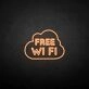 FREE WIFI' neon sign