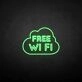 FREE WIFI' neon sign