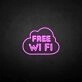 FREE WIFI' neon sign
