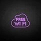 FREE WIFI' neon sign