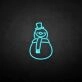 'Snowman' neon sign