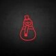 'Snowman' neon sign