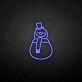 'Snowman' neon sign