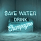 Save Water Neon Sign for Environmental and Fun Spaces