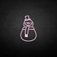 'Snowman' neon sign