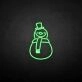 'Snowman' neon sign