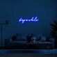 Stay A While Neon Sign for Welcoming and Cozy Spaces