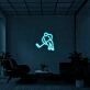 Ice Hockey Neon Sign for Sports Lovers and Fun Spaces