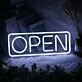 Open V2 Neon Sign for Welcoming Spaces