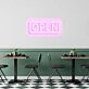 Open V2 Neon Sign for Welcoming Spaces