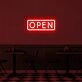 Open V2 Neon Sign for Welcoming Spaces