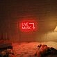 Live Music Neon Sign for Music Lovers and Venues
