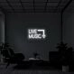 Live Music Neon Sign for Music Lovers and Venues