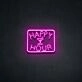 Happy Hour Neon Sign for Bars and Social Spaces