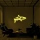 White Tip Shark Neon Sign for Marine and Ocean Lovers