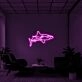White Tip Shark Neon Sign for Marine and Ocean Lovers