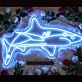 White Tip Shark Neon Sign for Marine and Ocean Lovers