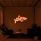 White Tip Shark Neon Sign for Marine and Ocean Lovers