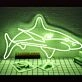 White Tip Shark Neon Sign for Marine and Ocean Lovers