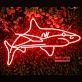 White Tip Shark Neon Sign for Marine and Ocean Lovers