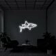 White Tip Shark Neon Sign for Marine and Ocean Lovers
