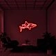 White Tip Shark Neon Sign for Marine and Ocean Lovers