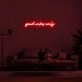 Good Vibes Only Neon Sign for Positive and Happy Spaces